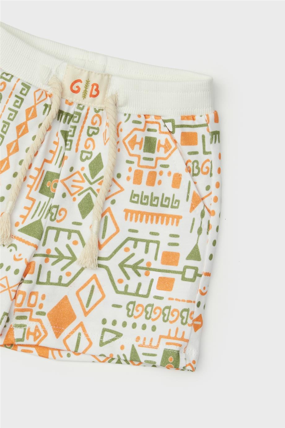 GB Baby Erkek Bebek Desenli Şort