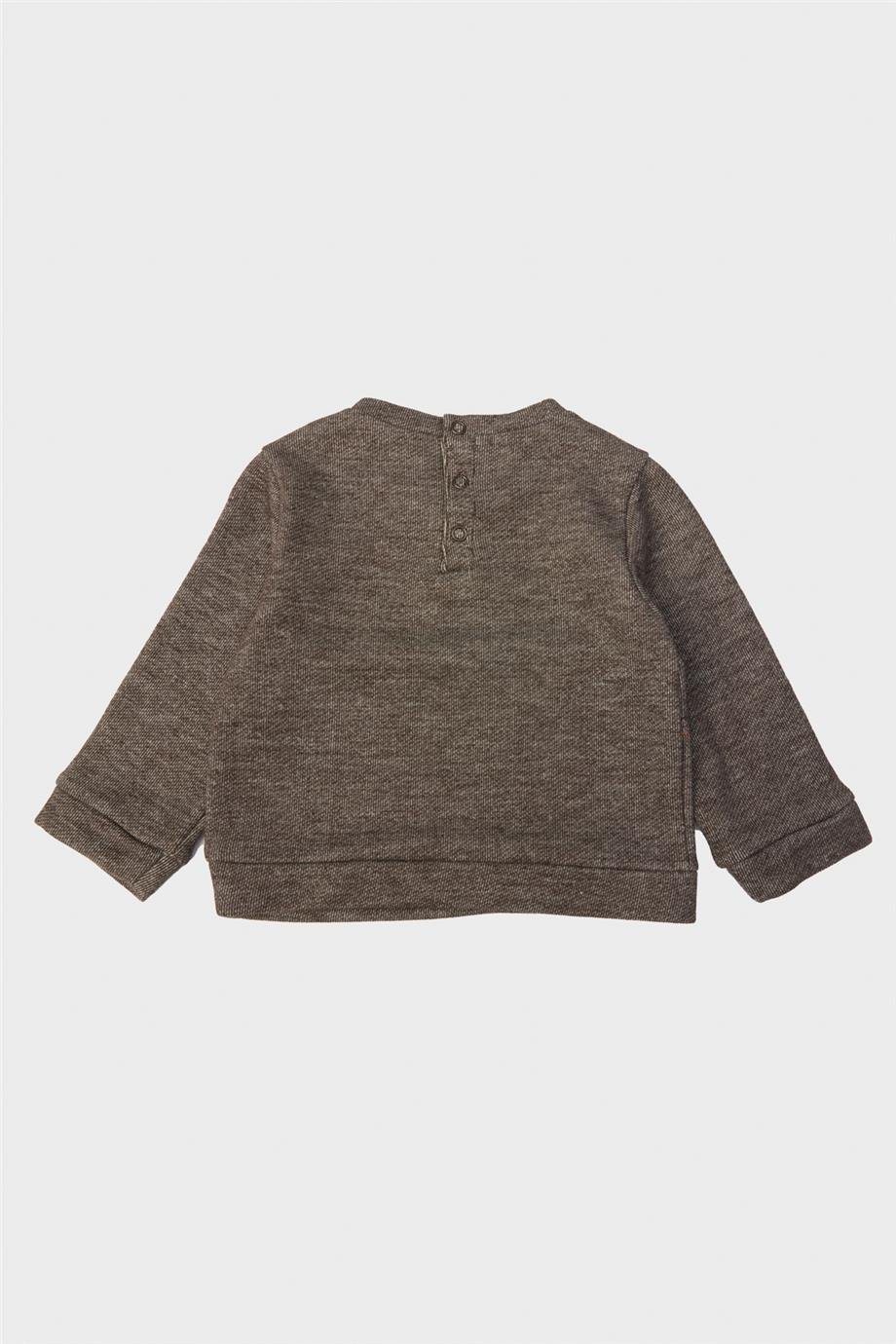 GB Baby Erkek Bebek Kahve Sweatshirt