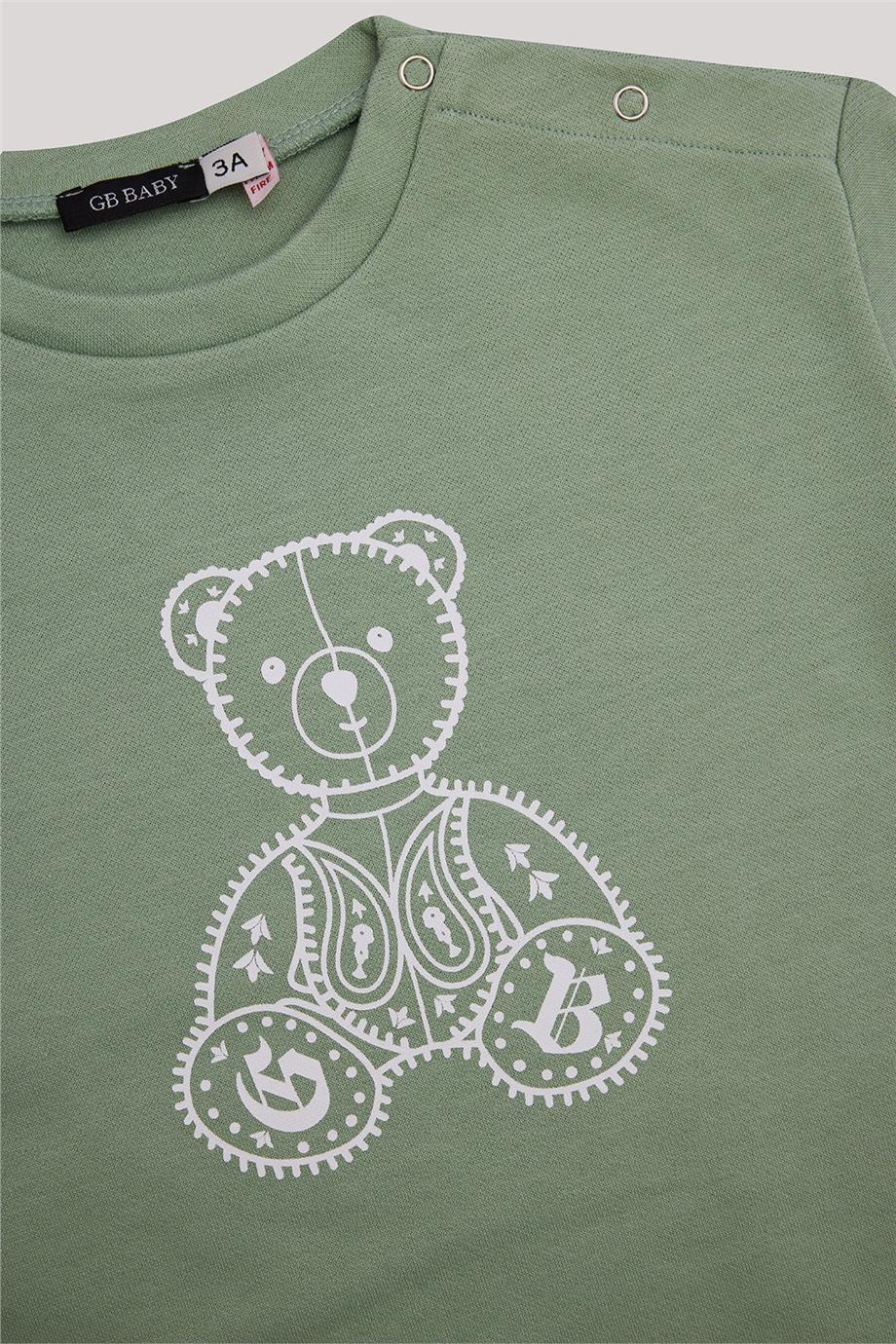 GB Baby Erkek Bebek Yeşil Sweatshirt