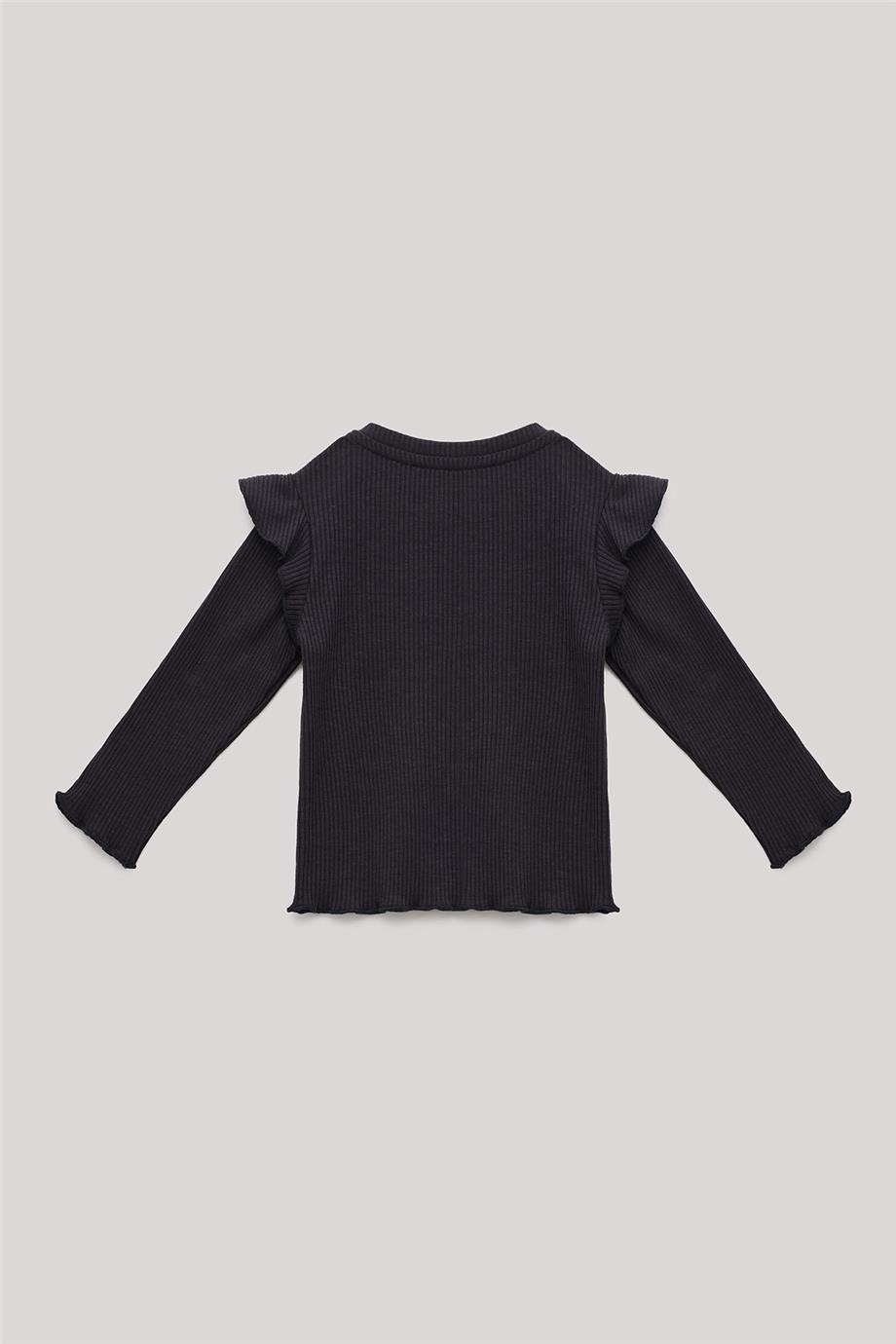 GB Baby Kız Bebek Antrasit T-Shirt
