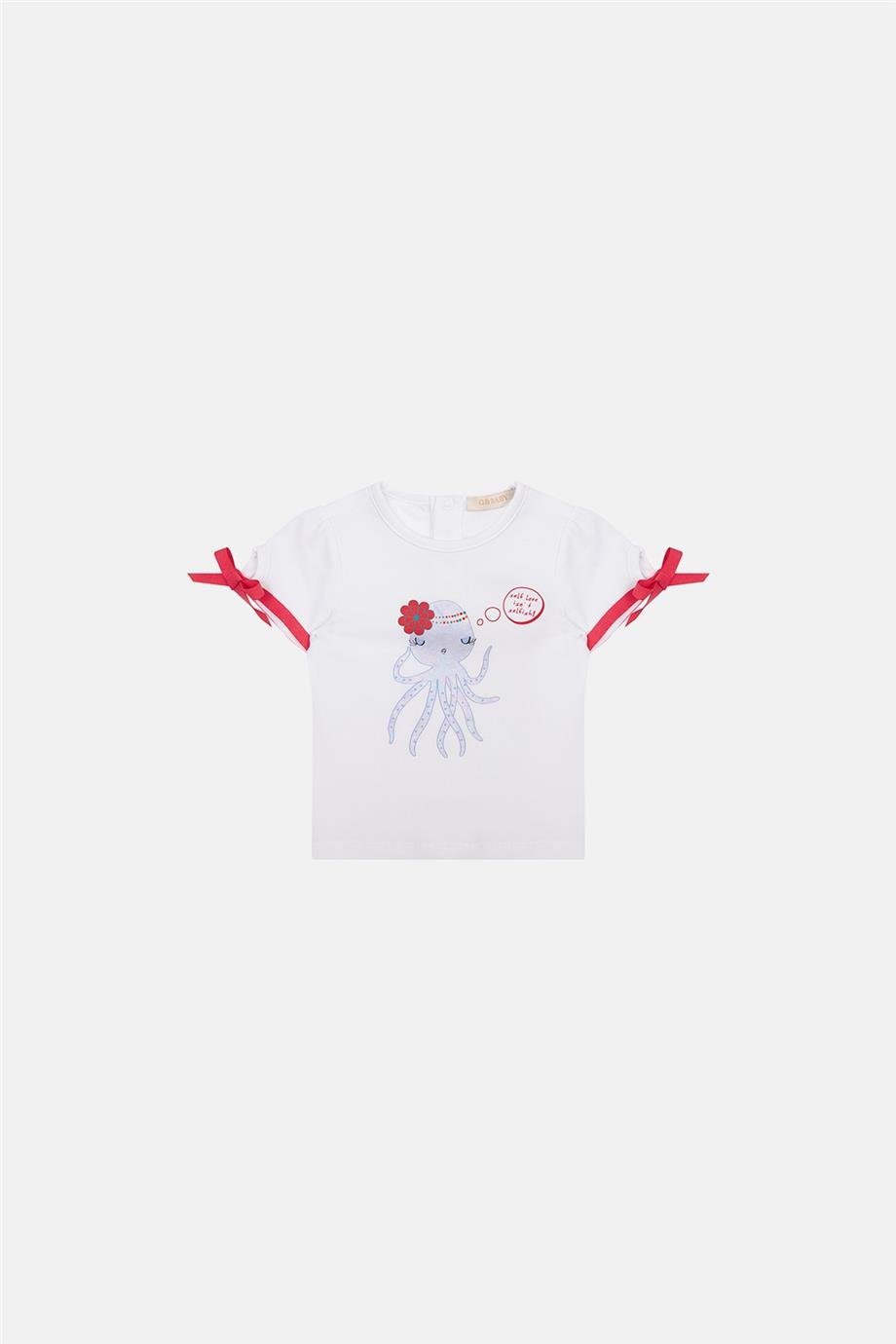 GB Baby Kız Bebek Beyaz Tshirt
