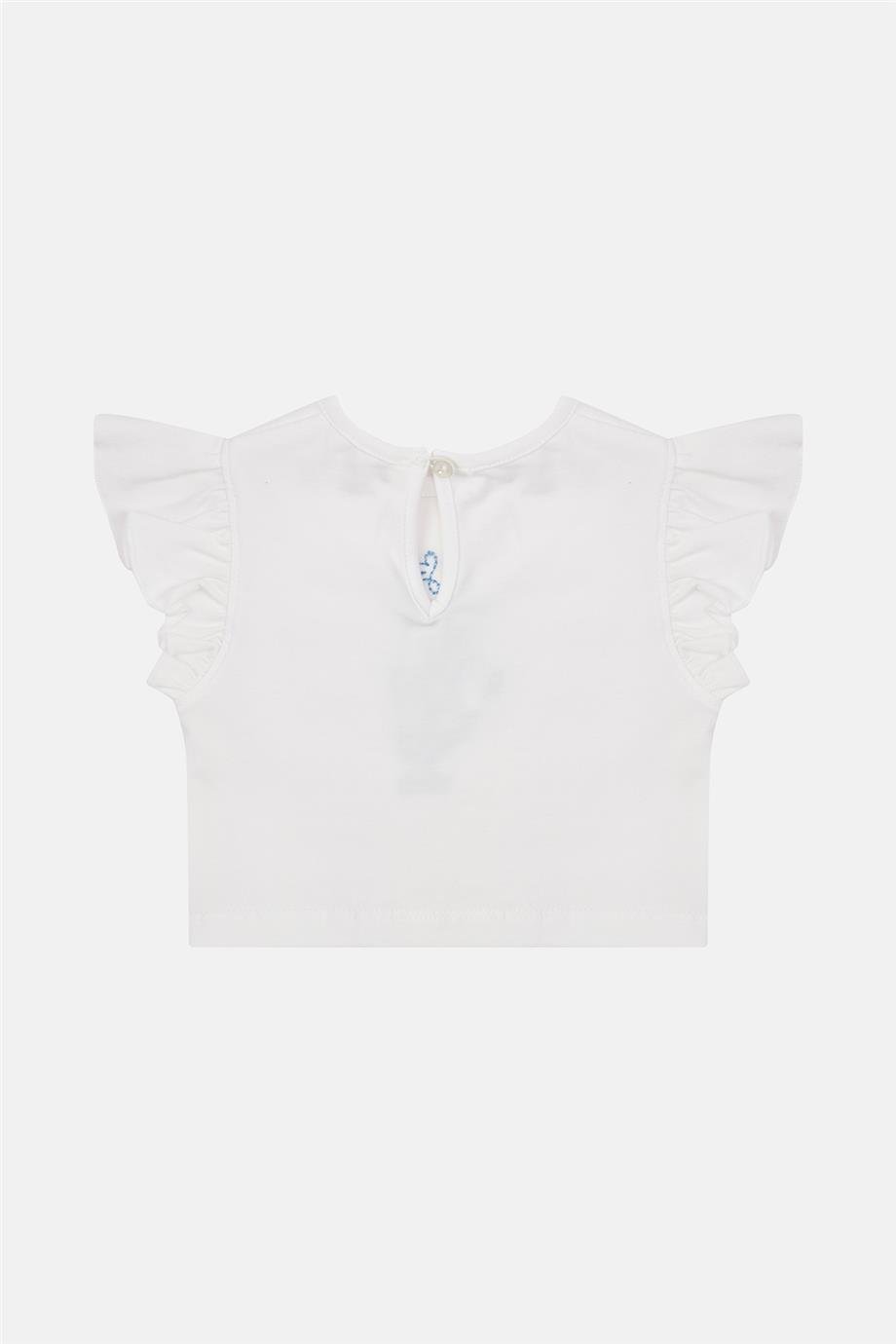 GB Baby Kız Bebek Beyaz Tshirt