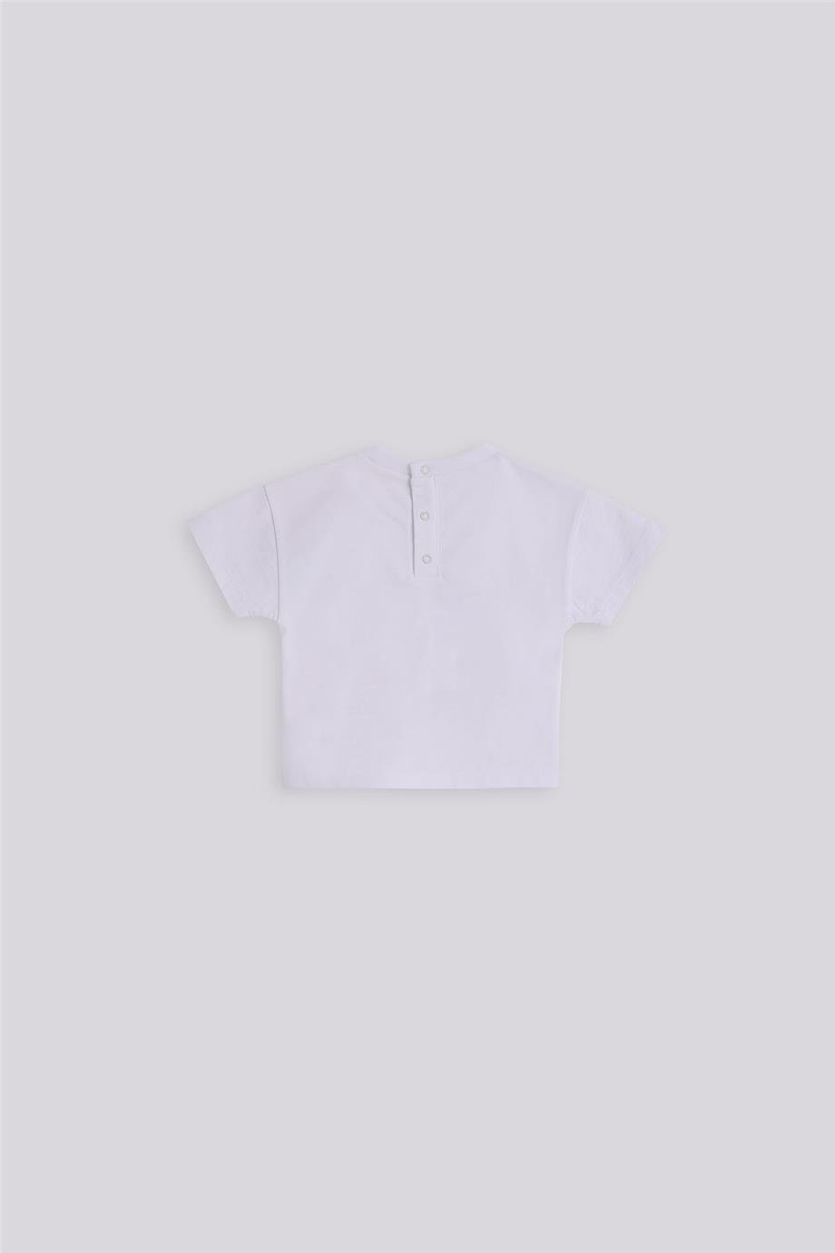GB Baby Kız Bebek Beyaz Tshirt