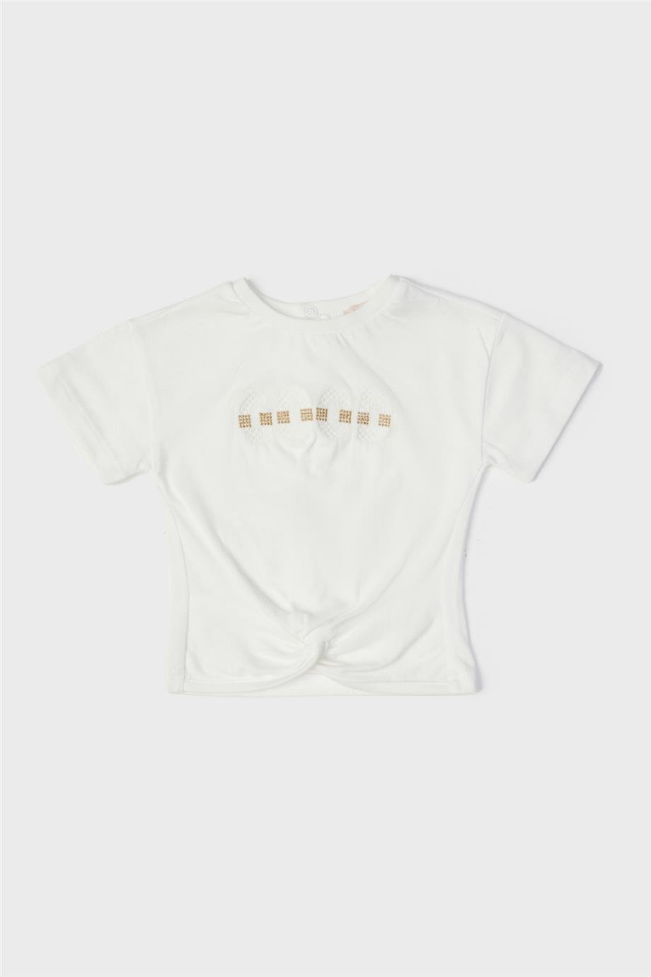 GB Baby Kız Bebek Ekru T-Shirt