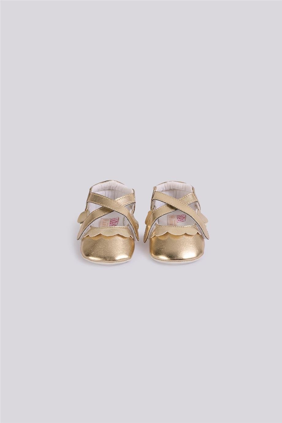 GB Baby Kız Bebek Gold Patik