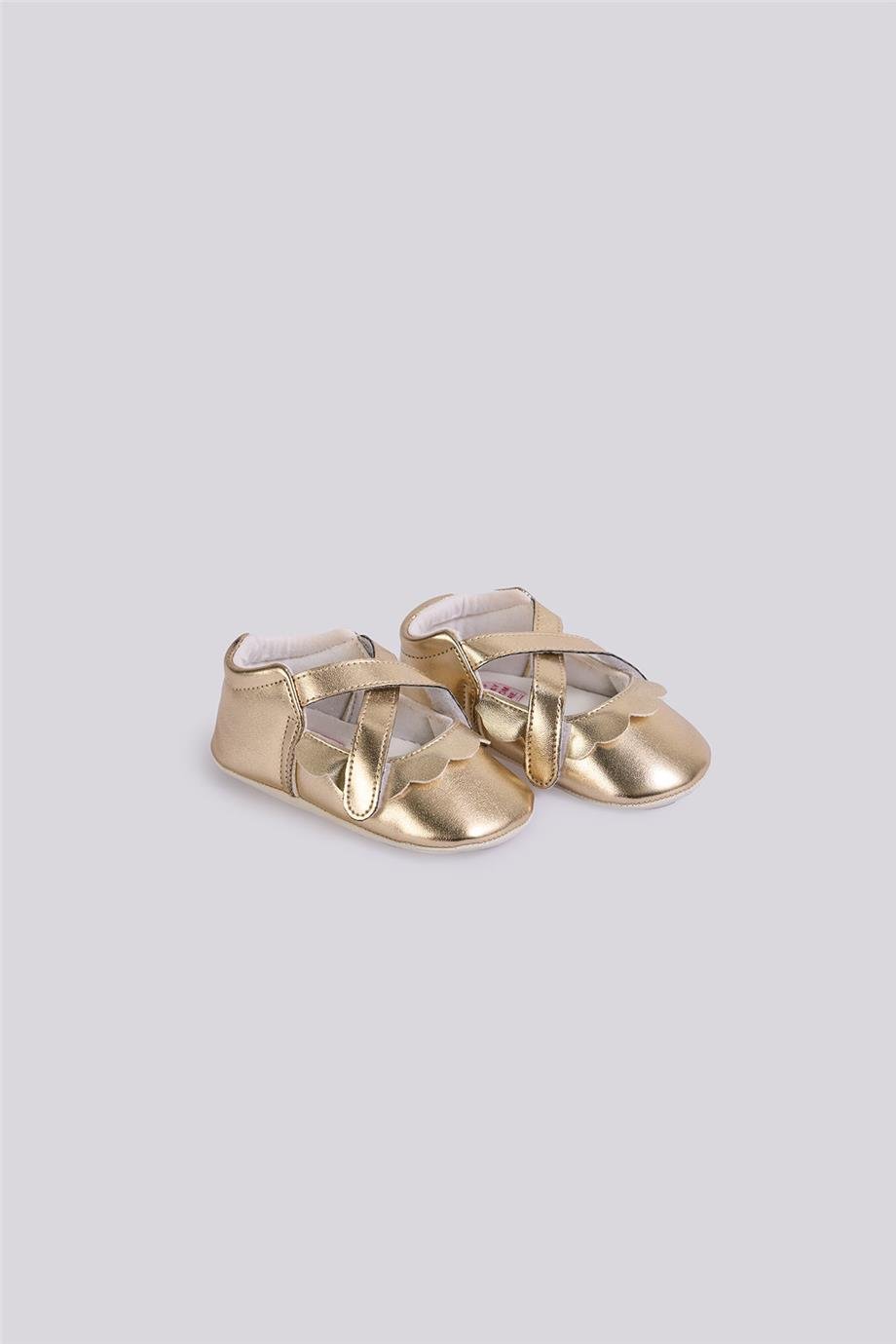 GB Baby Kız Bebek Gold Patik