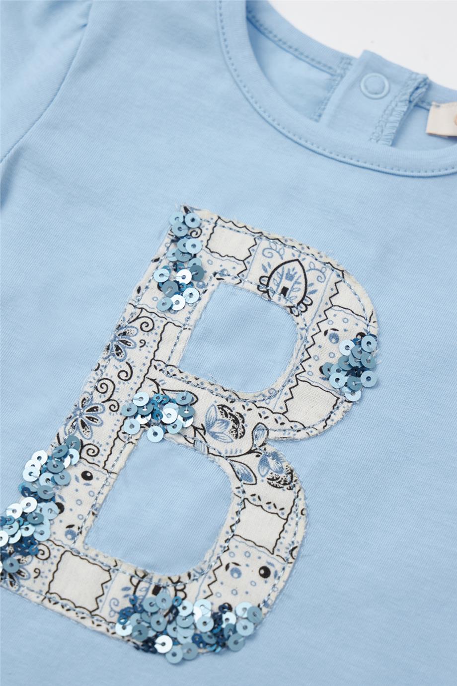 GB Baby Kız Bebek Mavi Tshirt
