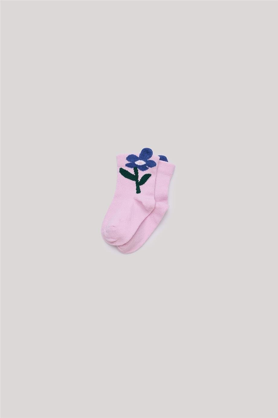 GB Baby Kız Bebek Pembe Çorap