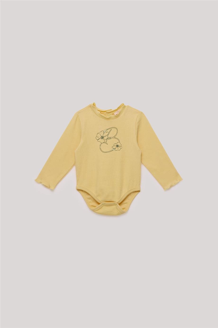 GB Baby Kız Bebek Sarı Body