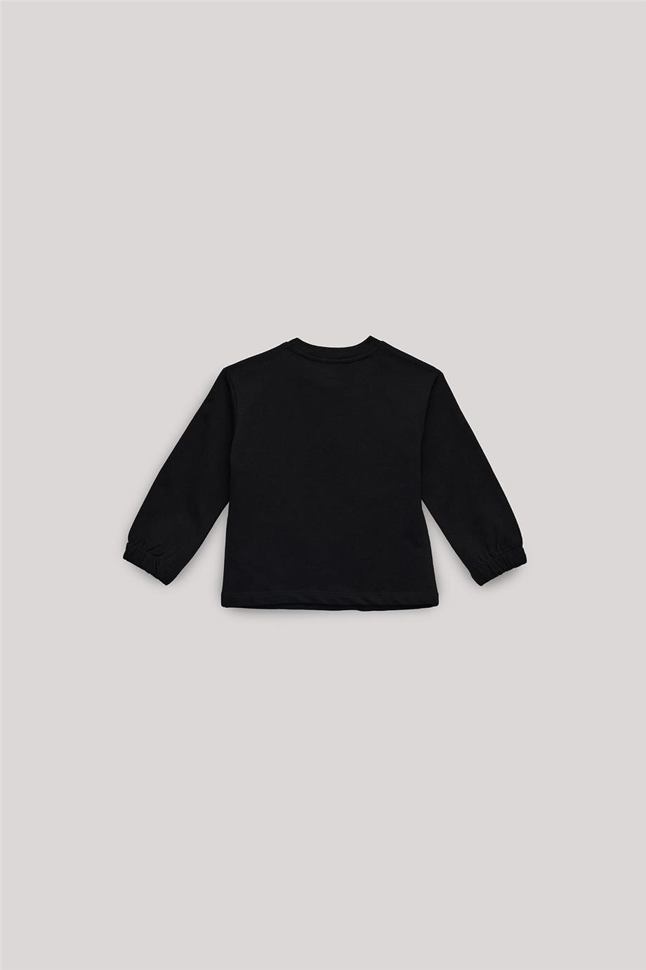 GB Baby Kız Bebek Siyah Sweatshirt
