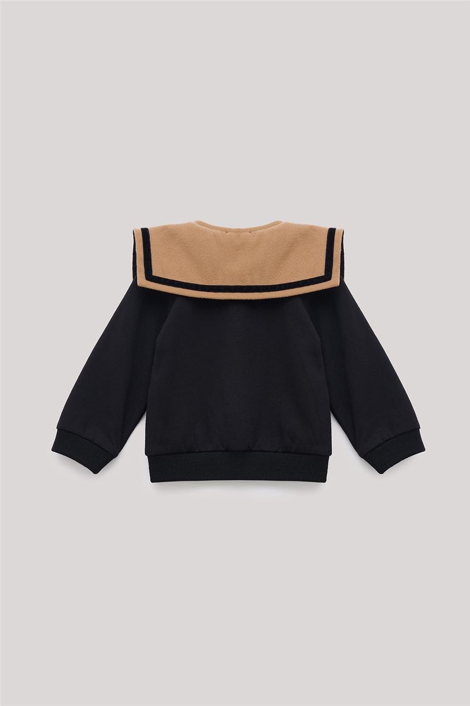 GB Baby Kız Bebek Siyah Sweatshirt
