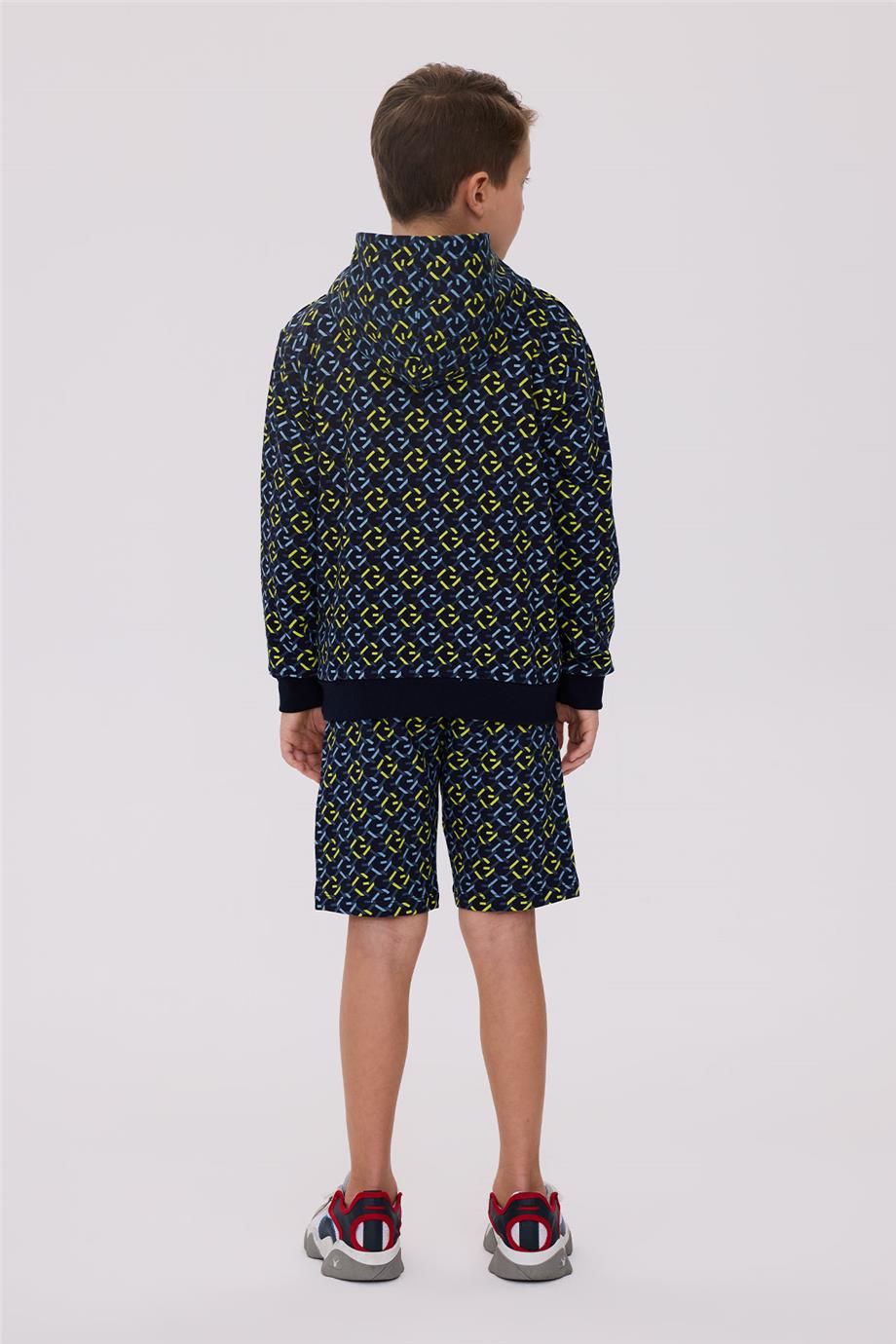 Guess Erkek Çocuk Desenli Sweatshirt