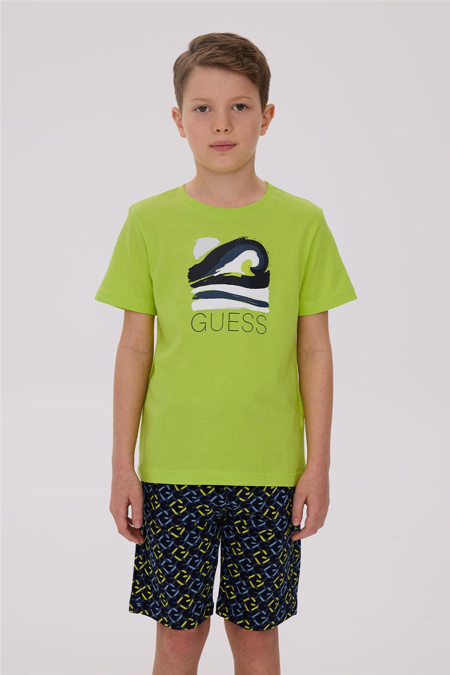 Guess Erkek Çocuk Sarı Tshirt
