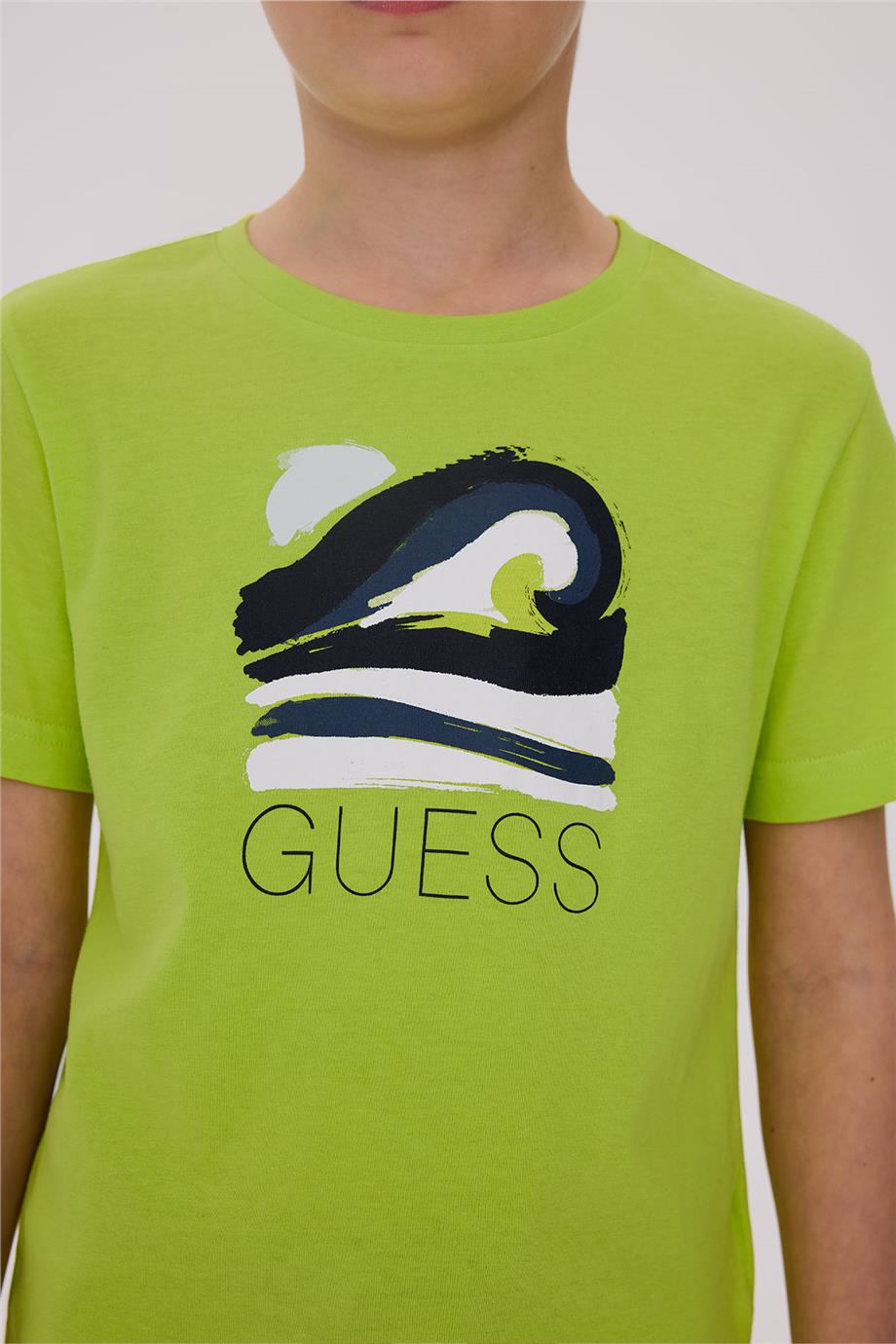 Guess Erkek Çocuk Sarı Tshirt