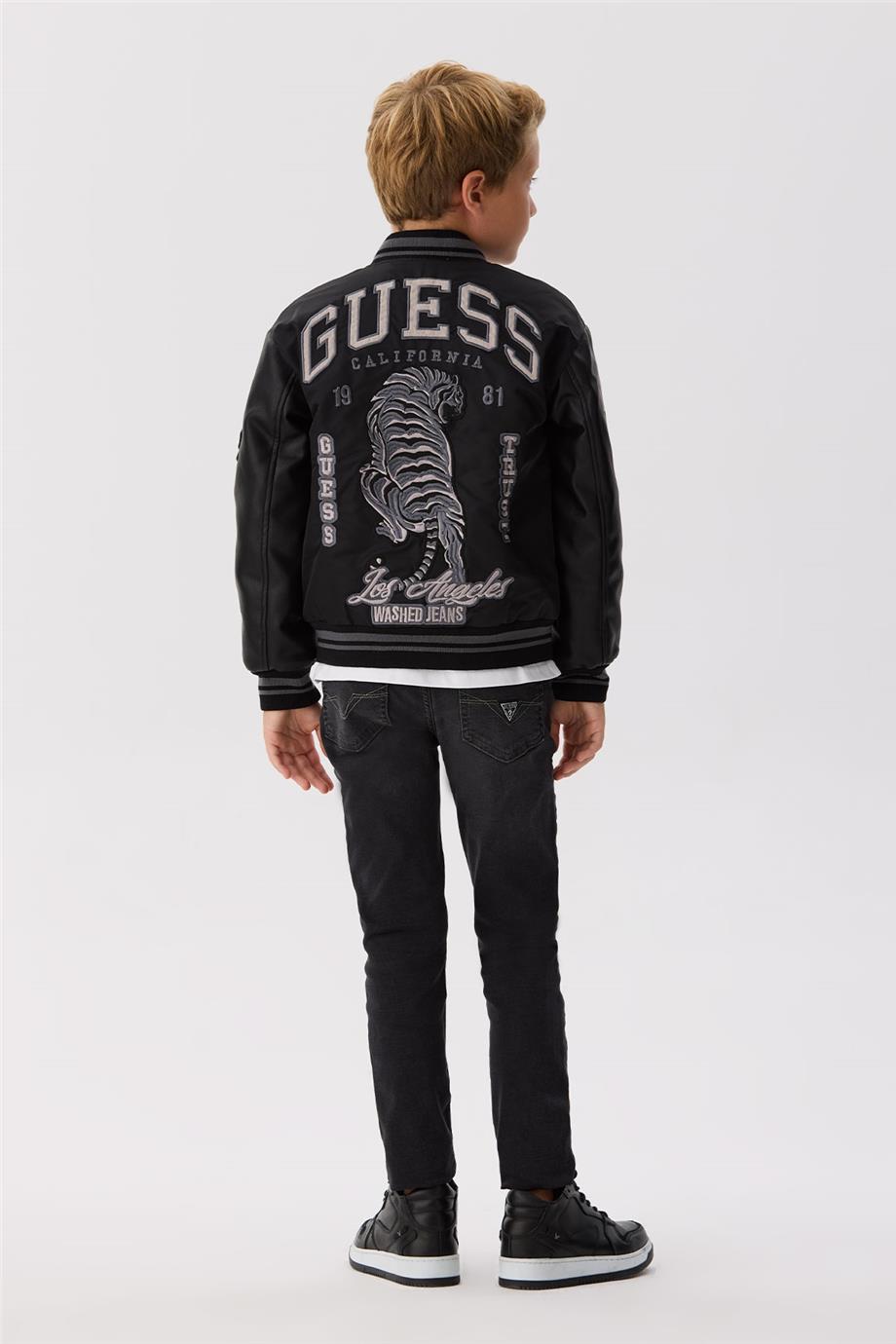 Guess Erkek Çocuk Siyah Mont
