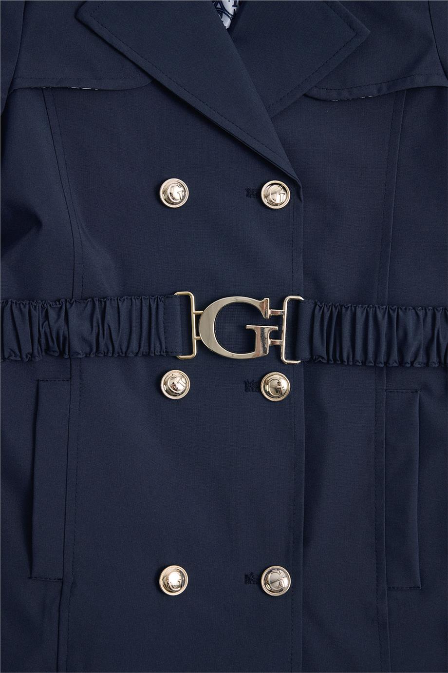 Guess Kız Çocuk Mavi Trench
