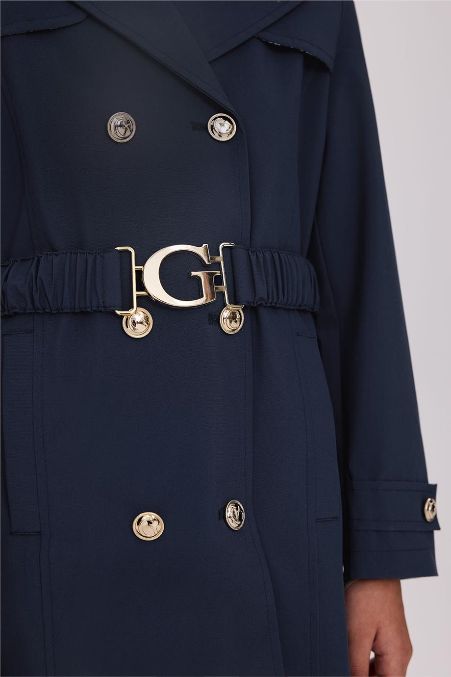 Guess Kız Çocuk Mavi Trench