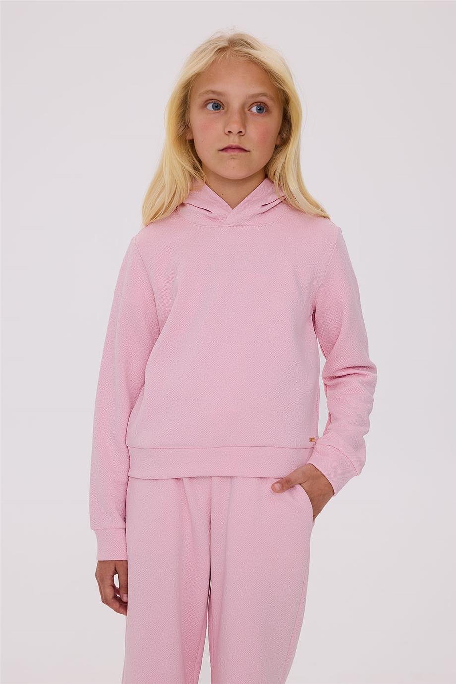 Guess Kız Çocuk Pembe Sweatshirt
