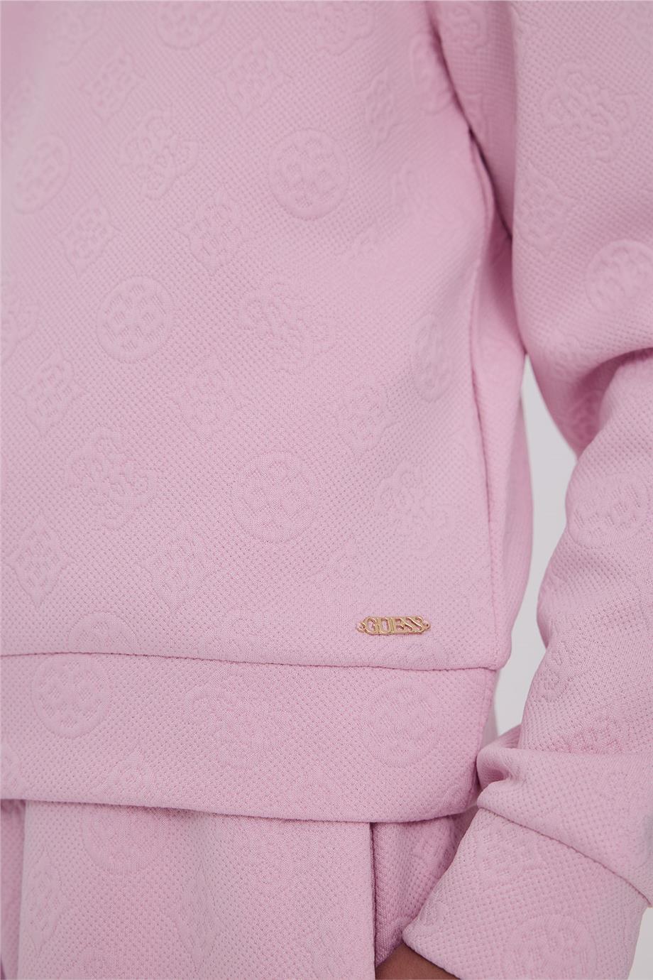 Guess Kız Çocuk Pembe Sweatshirt
