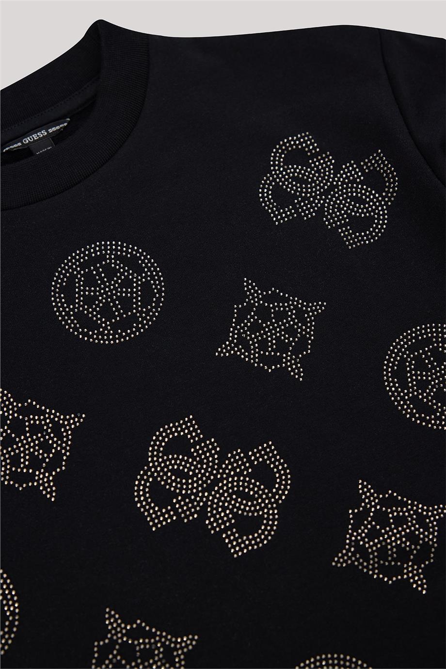 Guess Kız Çocuk Siyah Elbise