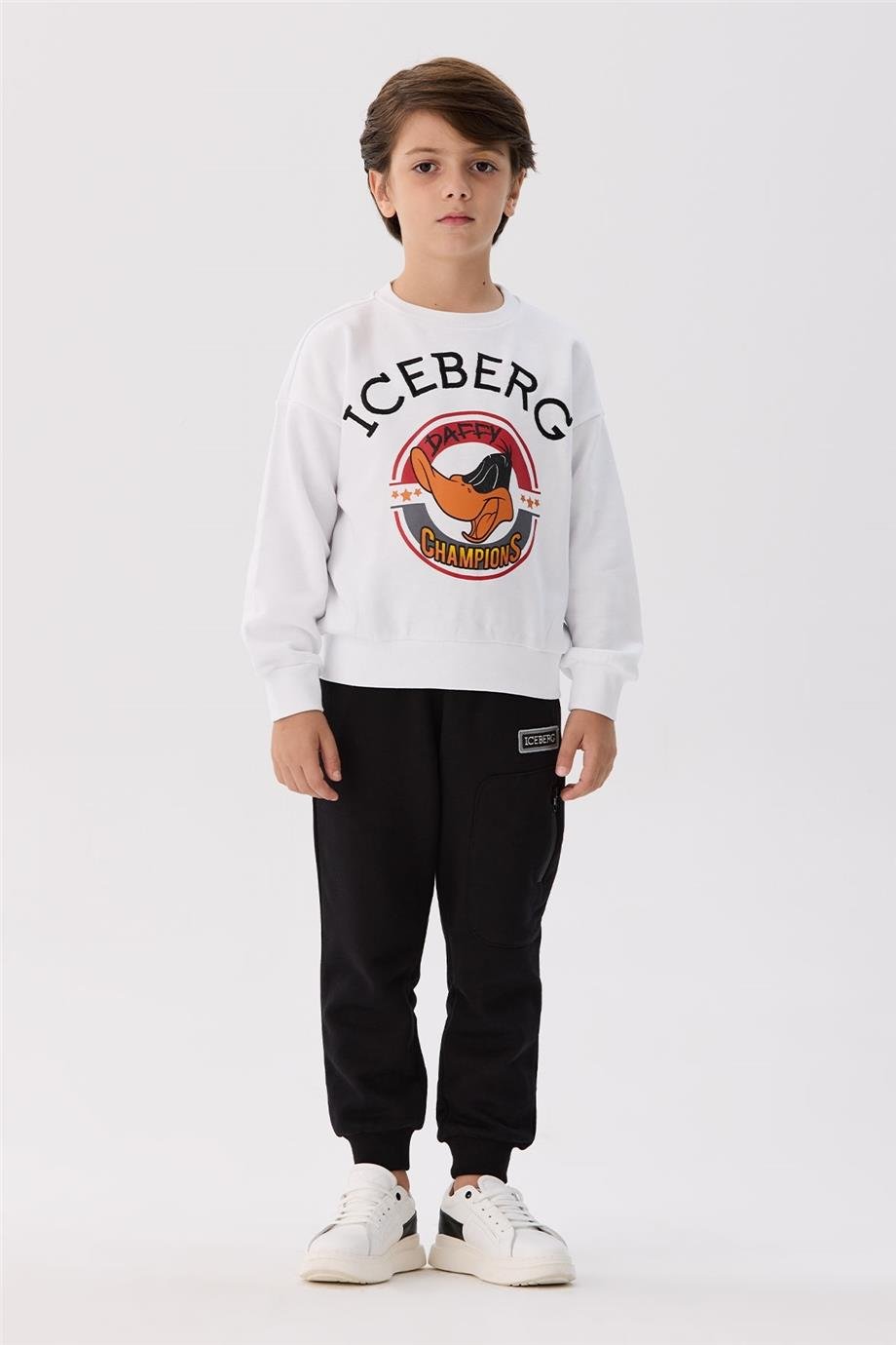 Iceberg Erkek Çocuk Beyaz Sweatshirt