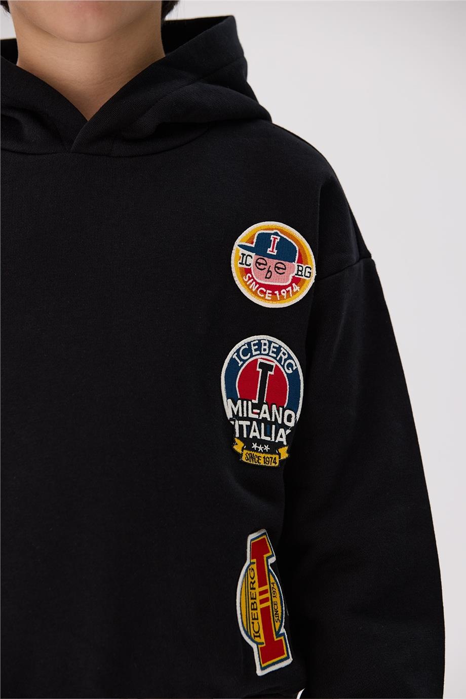 Iceberg Erkek Çocuk Siyah Sweatshirt