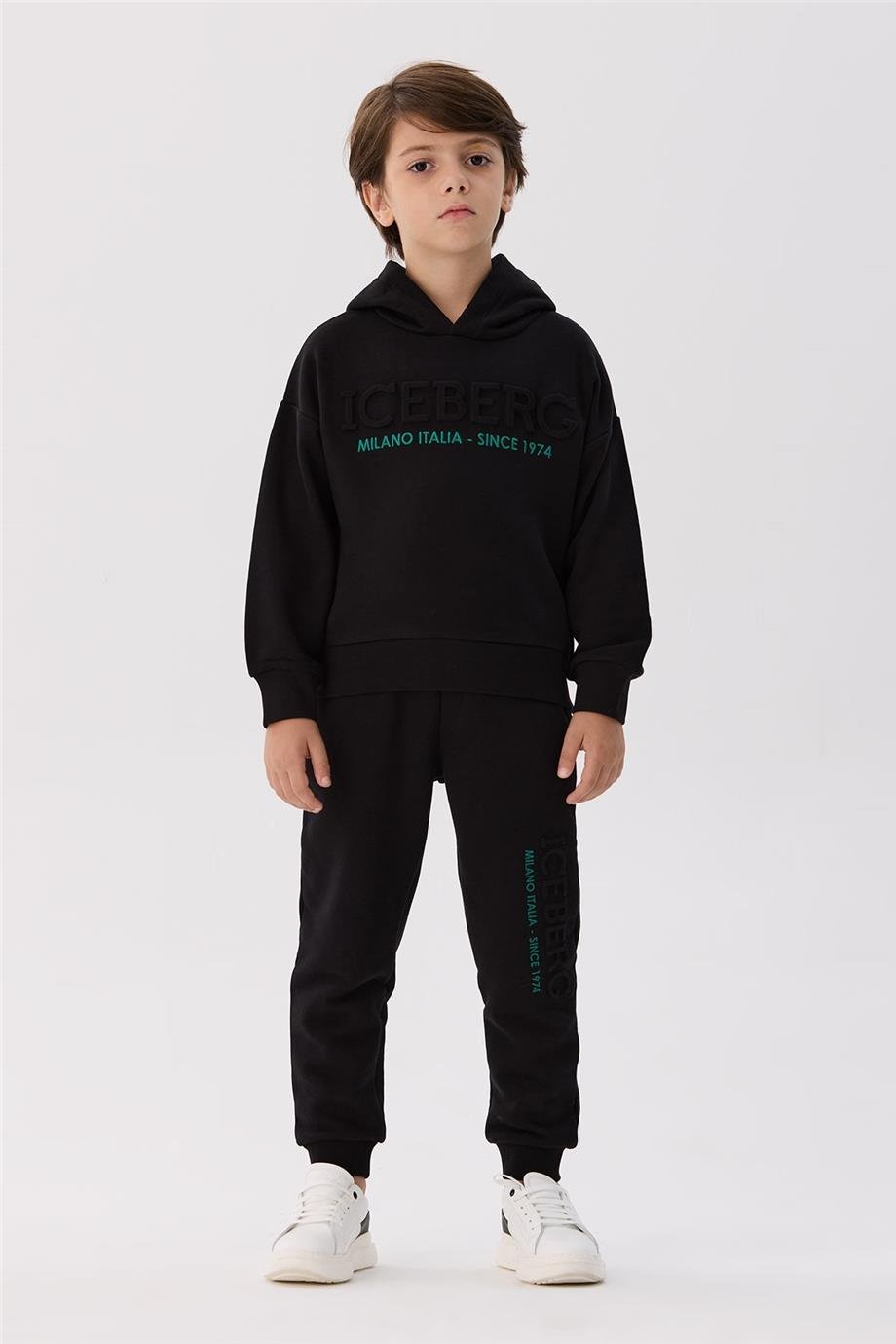 Iceberg Erkek Çocuk Siyah Sweatshirt