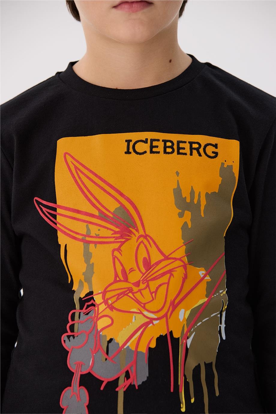 Iceberg Erkek Çocuk Siyah T-Shirt
