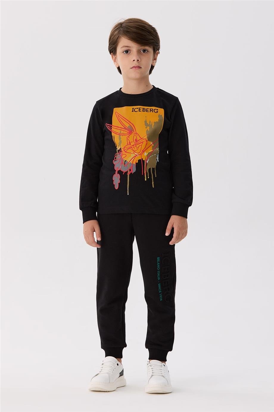 Iceberg Erkek Çocuk Siyah T-Shirt