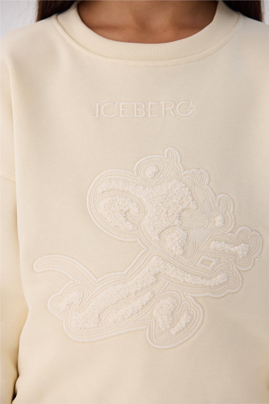 Iceberg Kız Çocuk Bej Sweatshirt