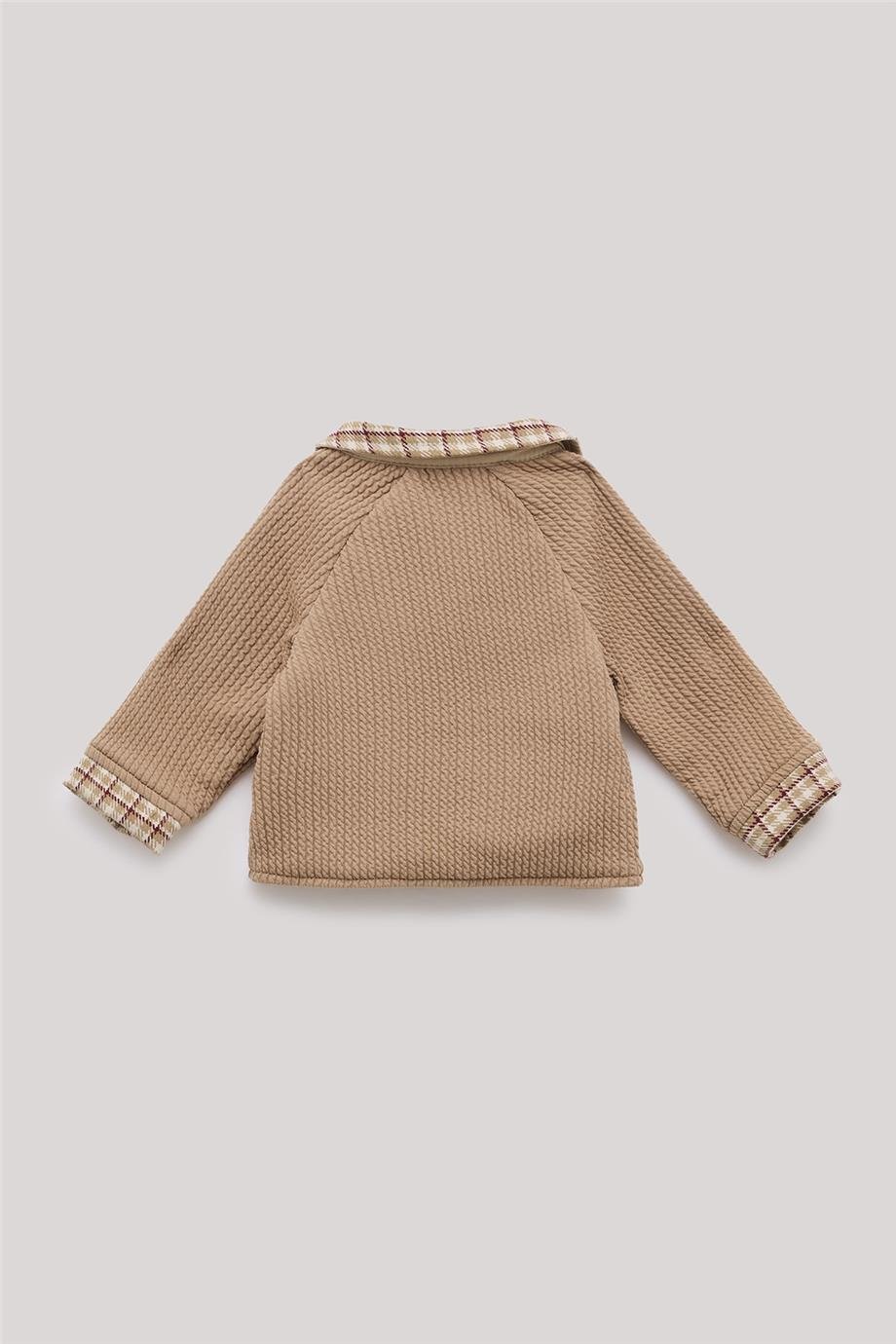 Layette Erkek Bebek Bej Eşofman Üstü