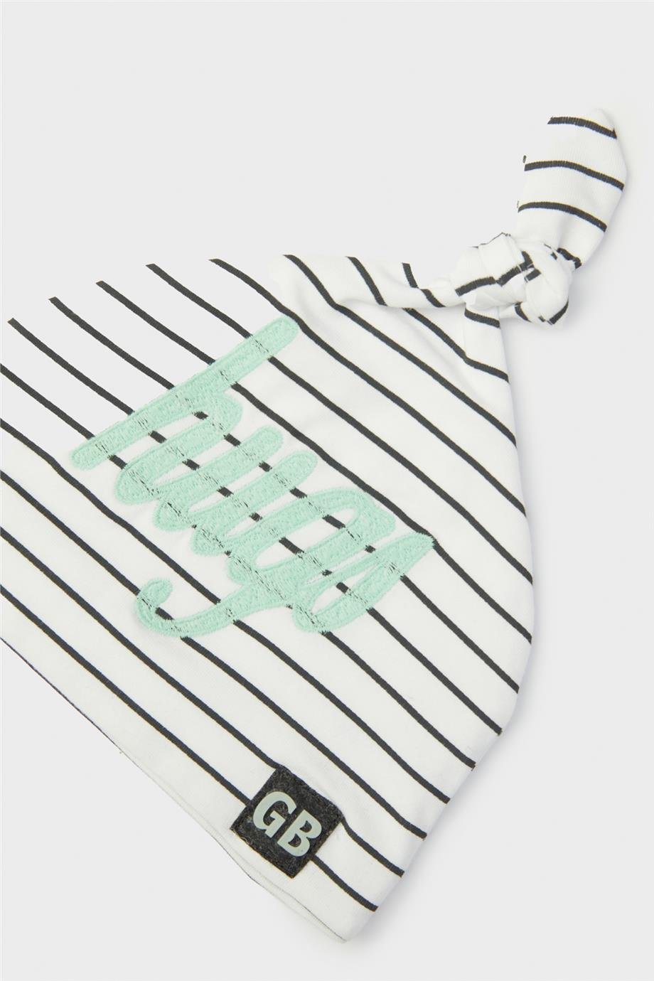 Layette Erkek Bebek Çizgili Bere