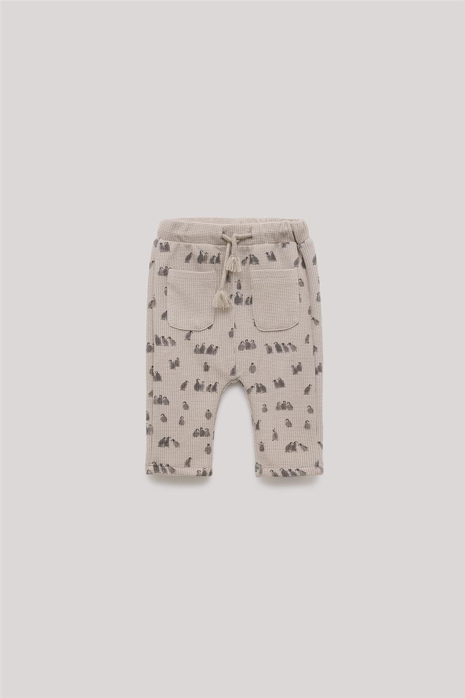 Layette Erkek Bebek Desenli Eşofman Altı