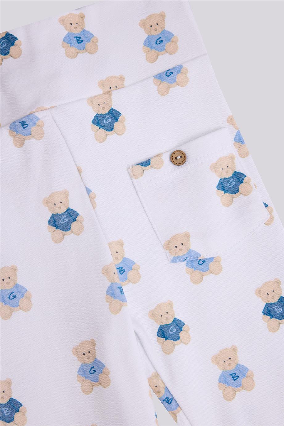 Layette Erkek Bebek Desenli Eşofman Altı