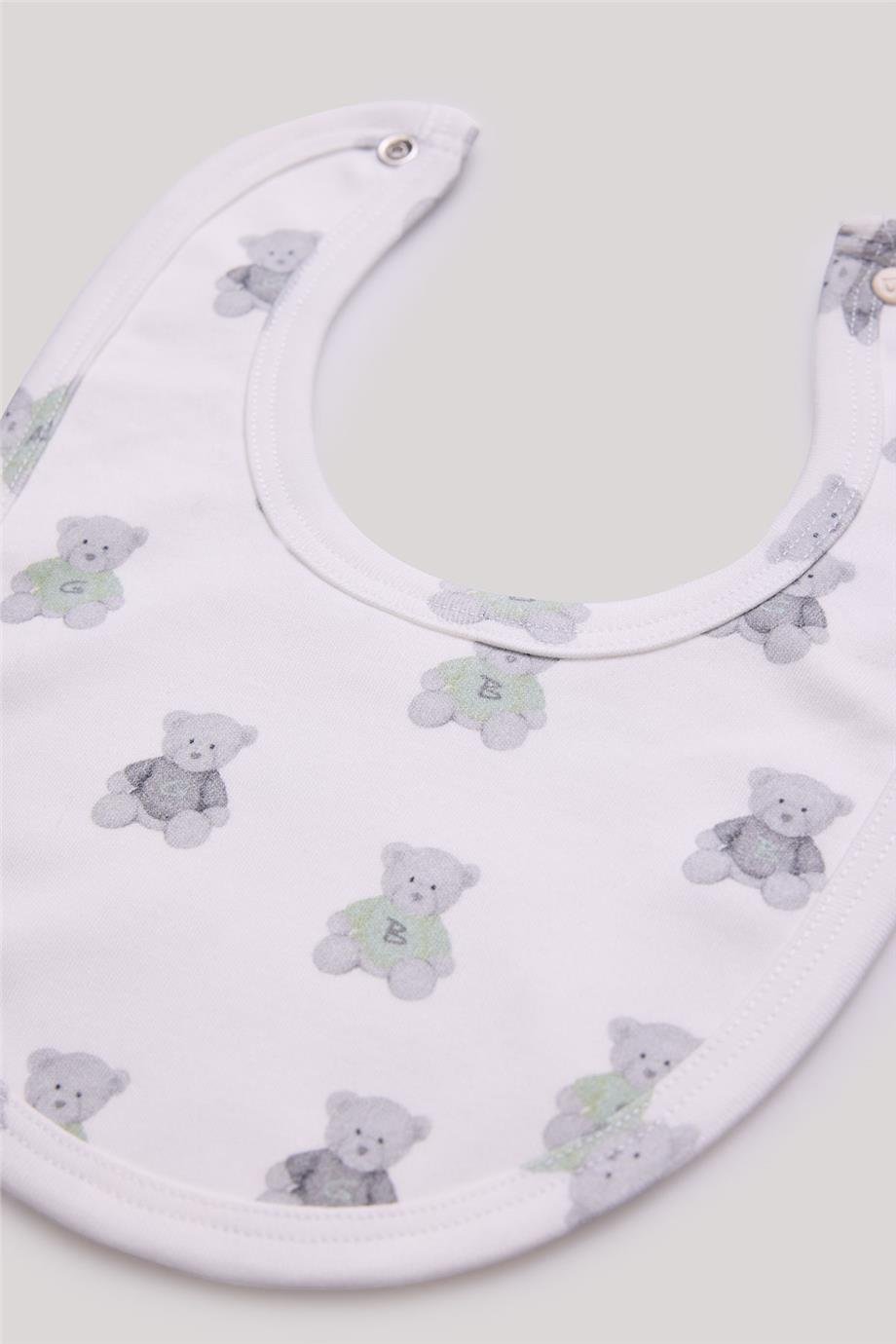 Layette Erkek Bebek Desenli Önlük