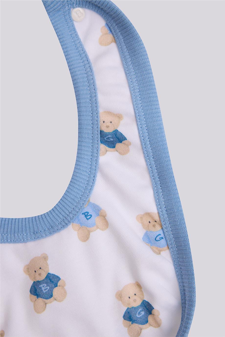 Layette Erkek Bebek Desenli Önlük