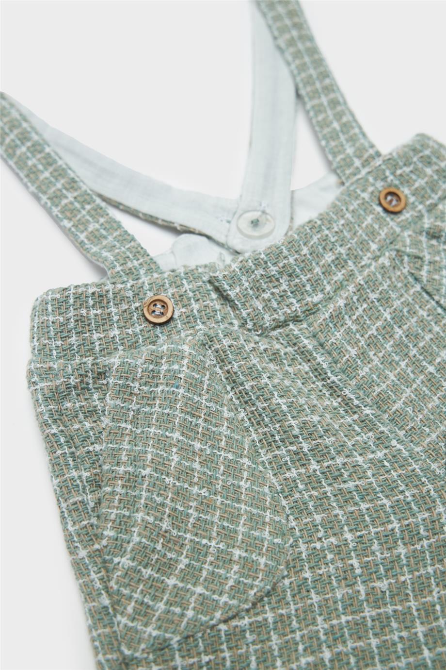 Layette Erkek Bebek Desenli Salopet