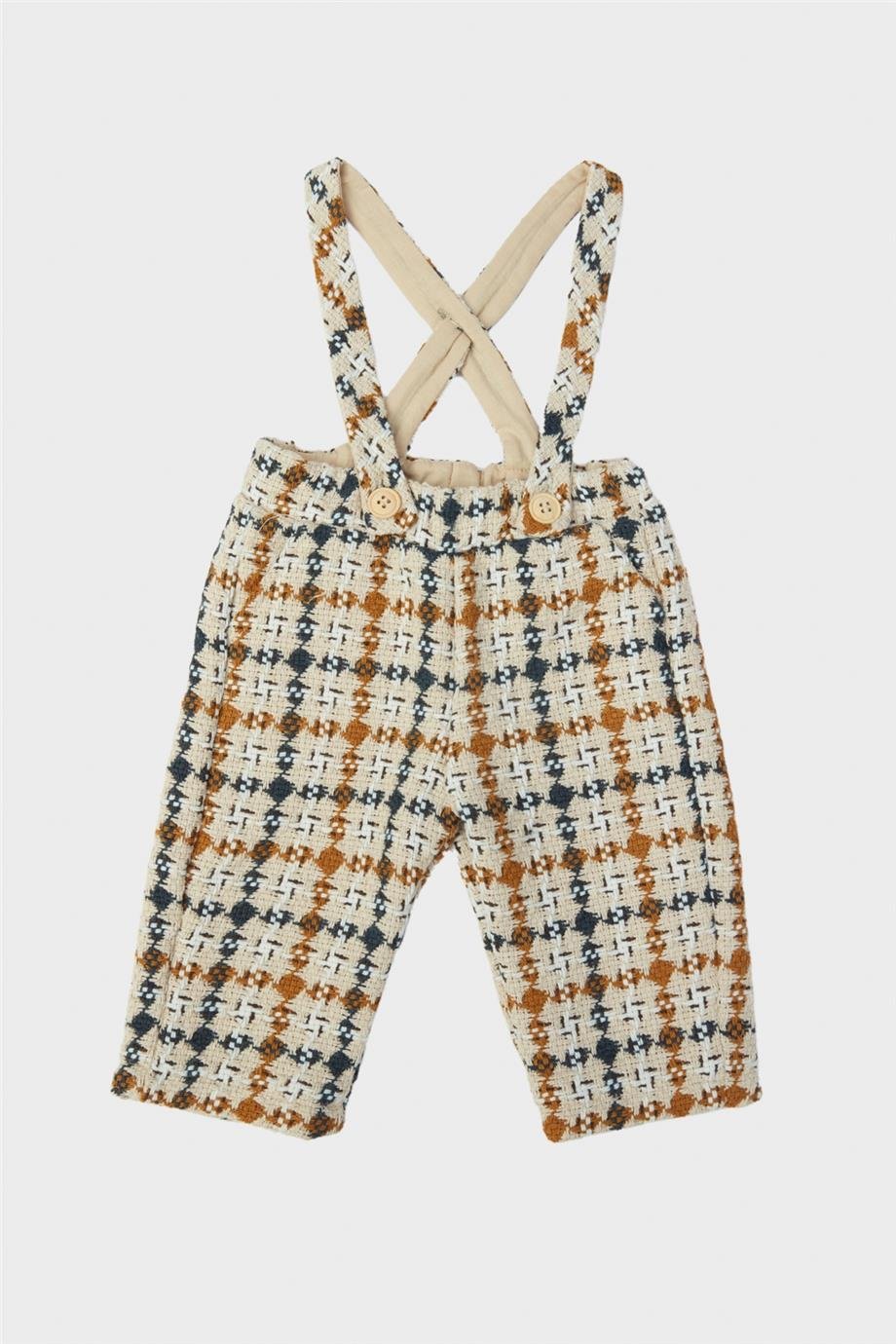 Layette Erkek Bebek Desenli Salopet