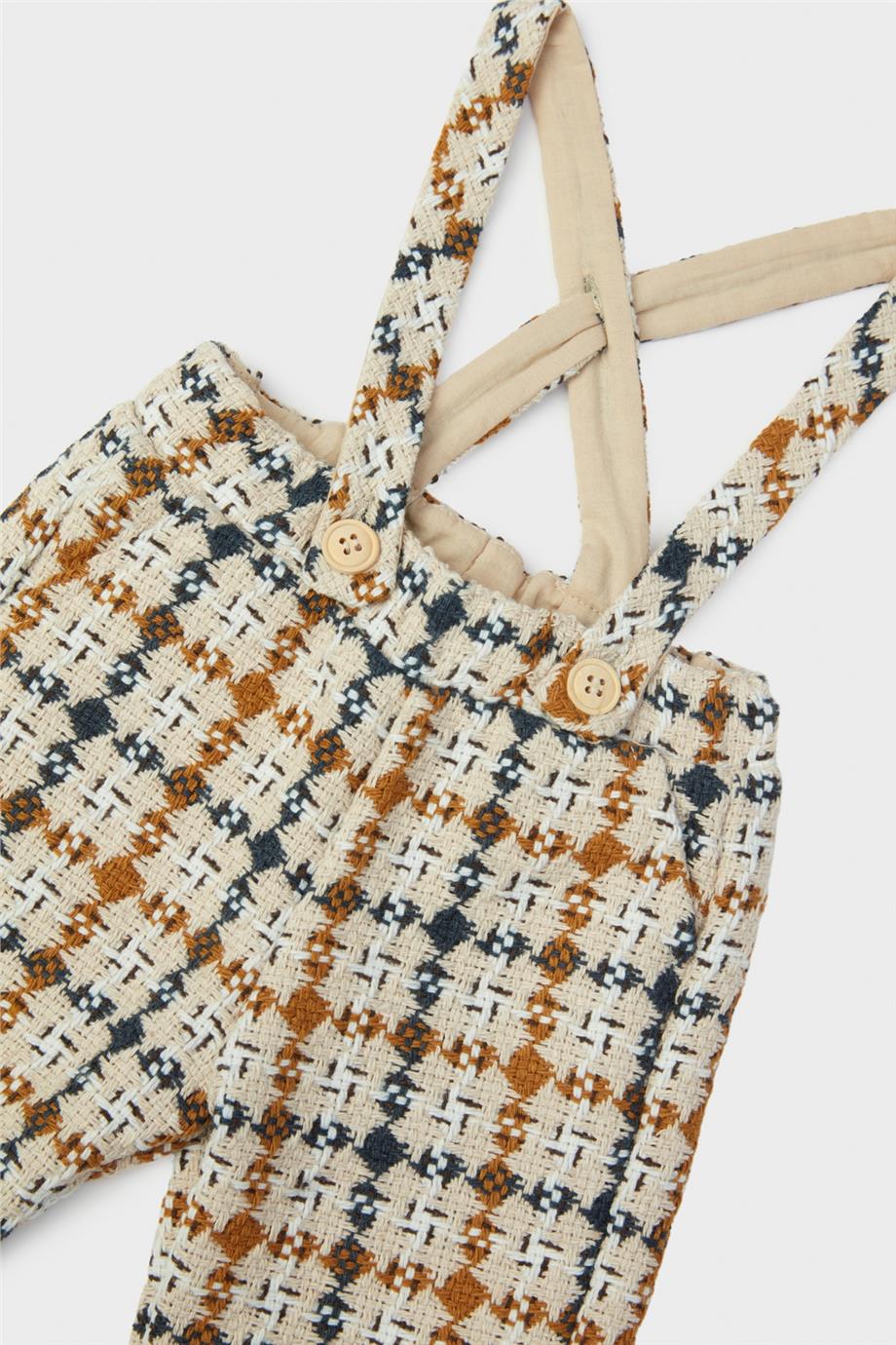 Layette Erkek Bebek Desenli Salopet