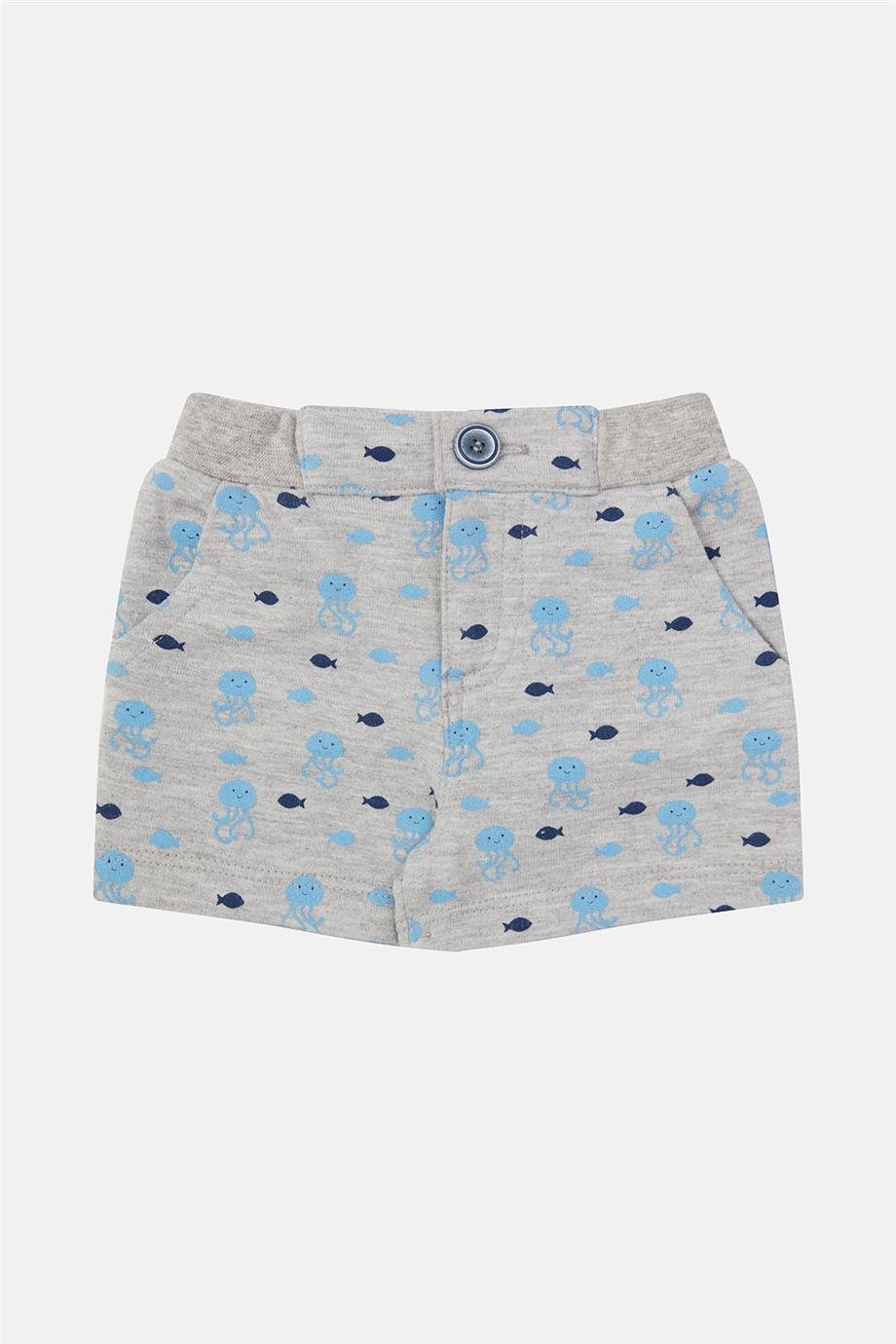 Layette Erkek Bebek Desenli Şort