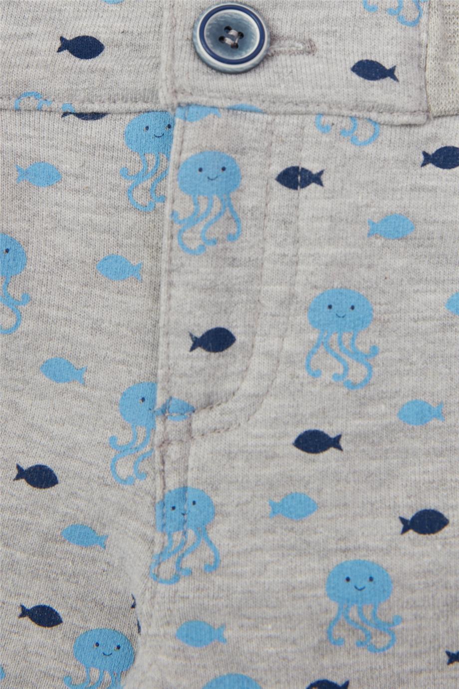 Layette Erkek Bebek Desenli Şort