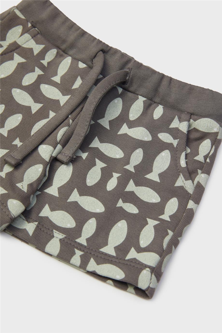 Layette Erkek Bebek Desenli Şort