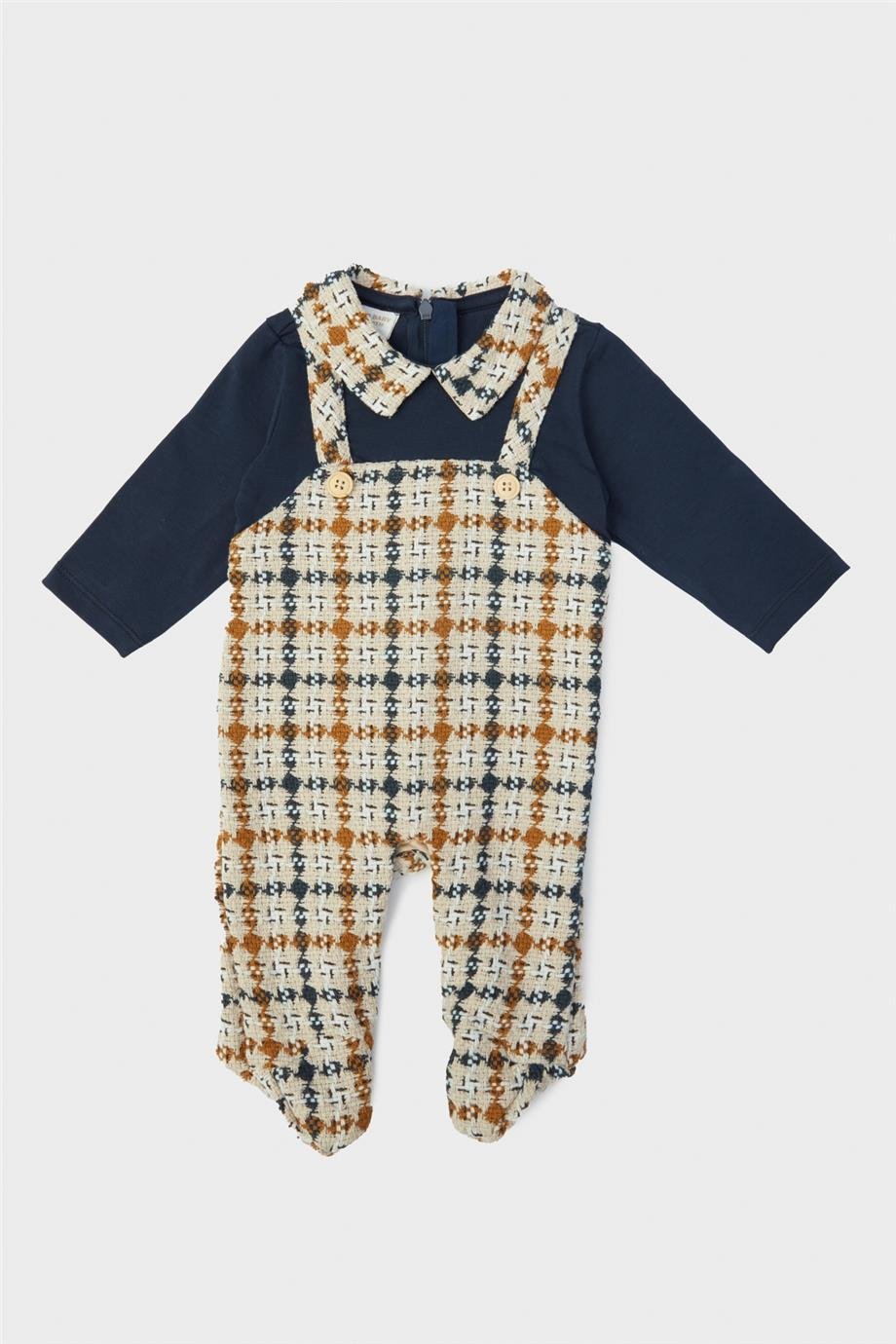 Layette Erkek Bebek Desenli Tulum