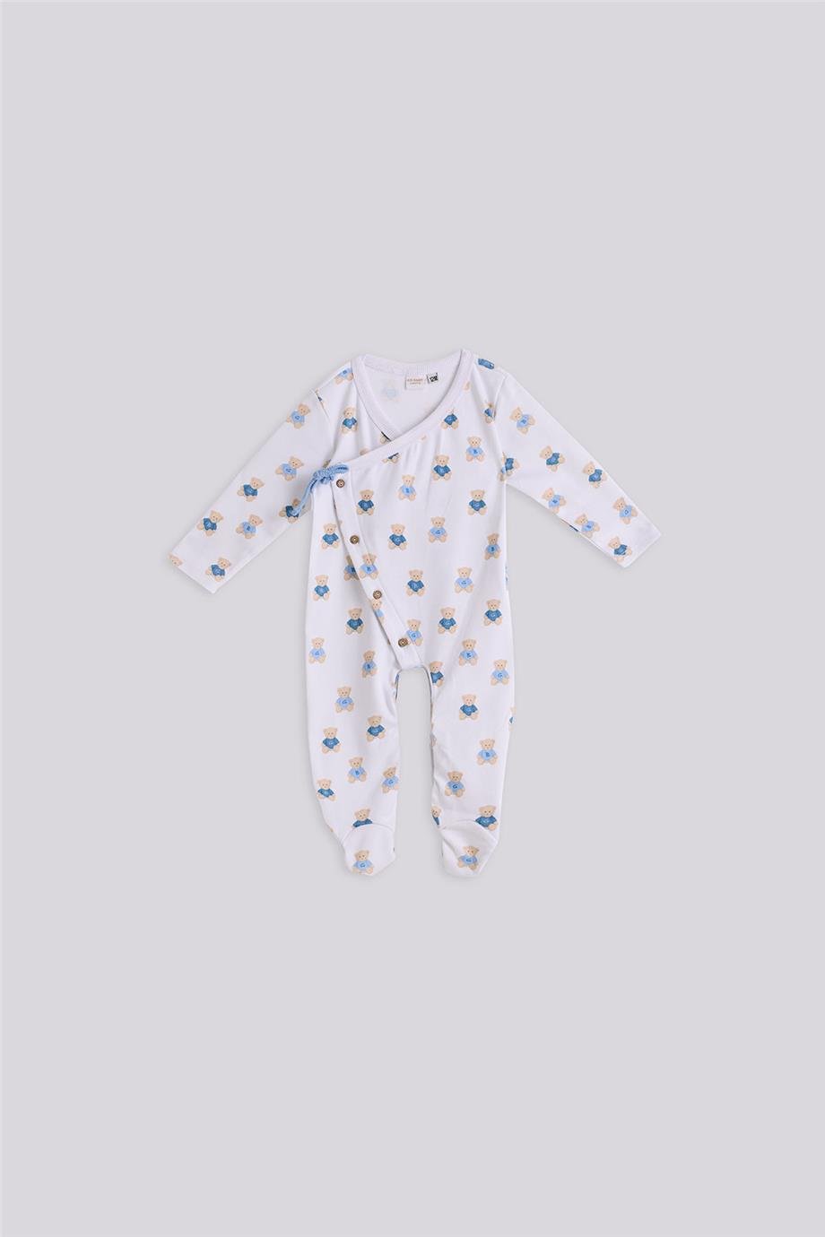 Layette Erkek Bebek Desenli Tulum