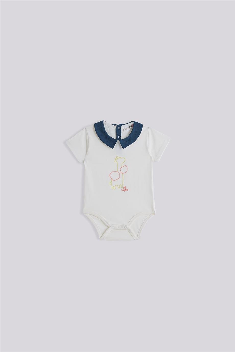 Layette Erkek Bebek Ekru Body