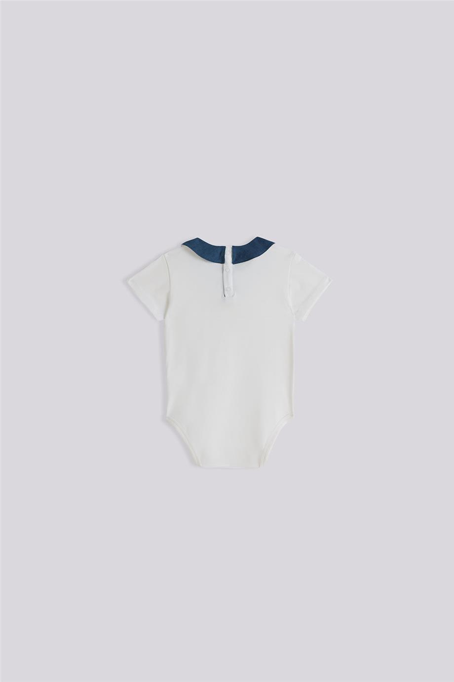 Layette Erkek Bebek Ekru Body