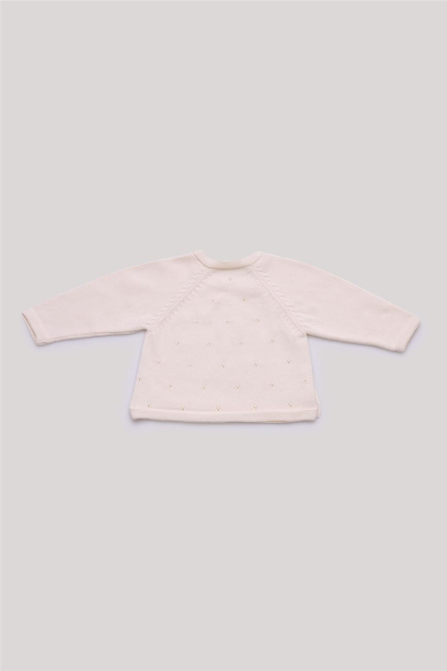 Layette Erkek Bebek Ekru Kazak