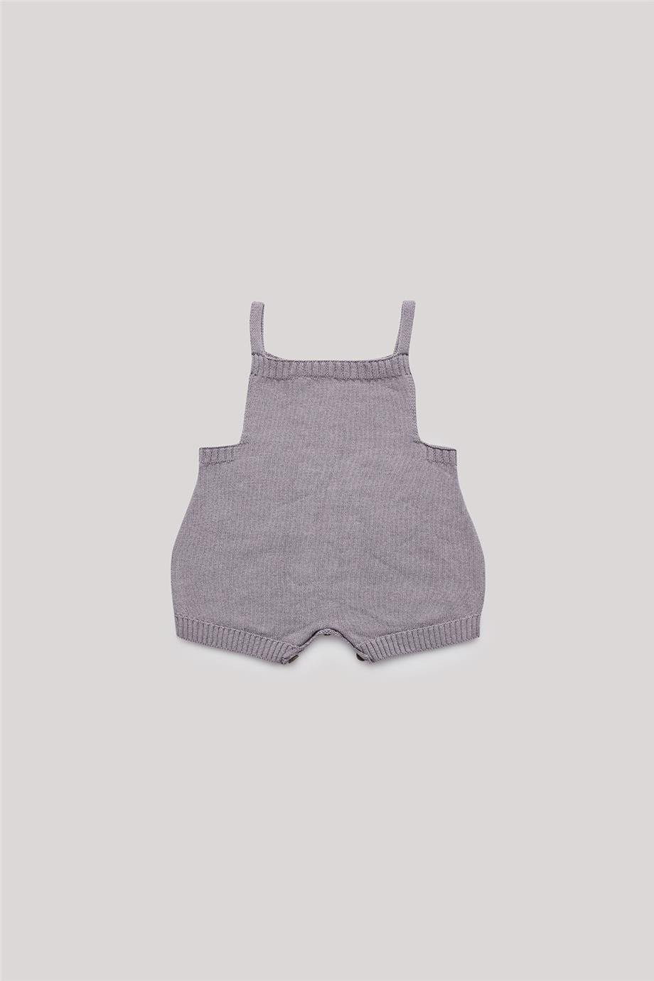 Layette Erkek Bebek Gri Tulum