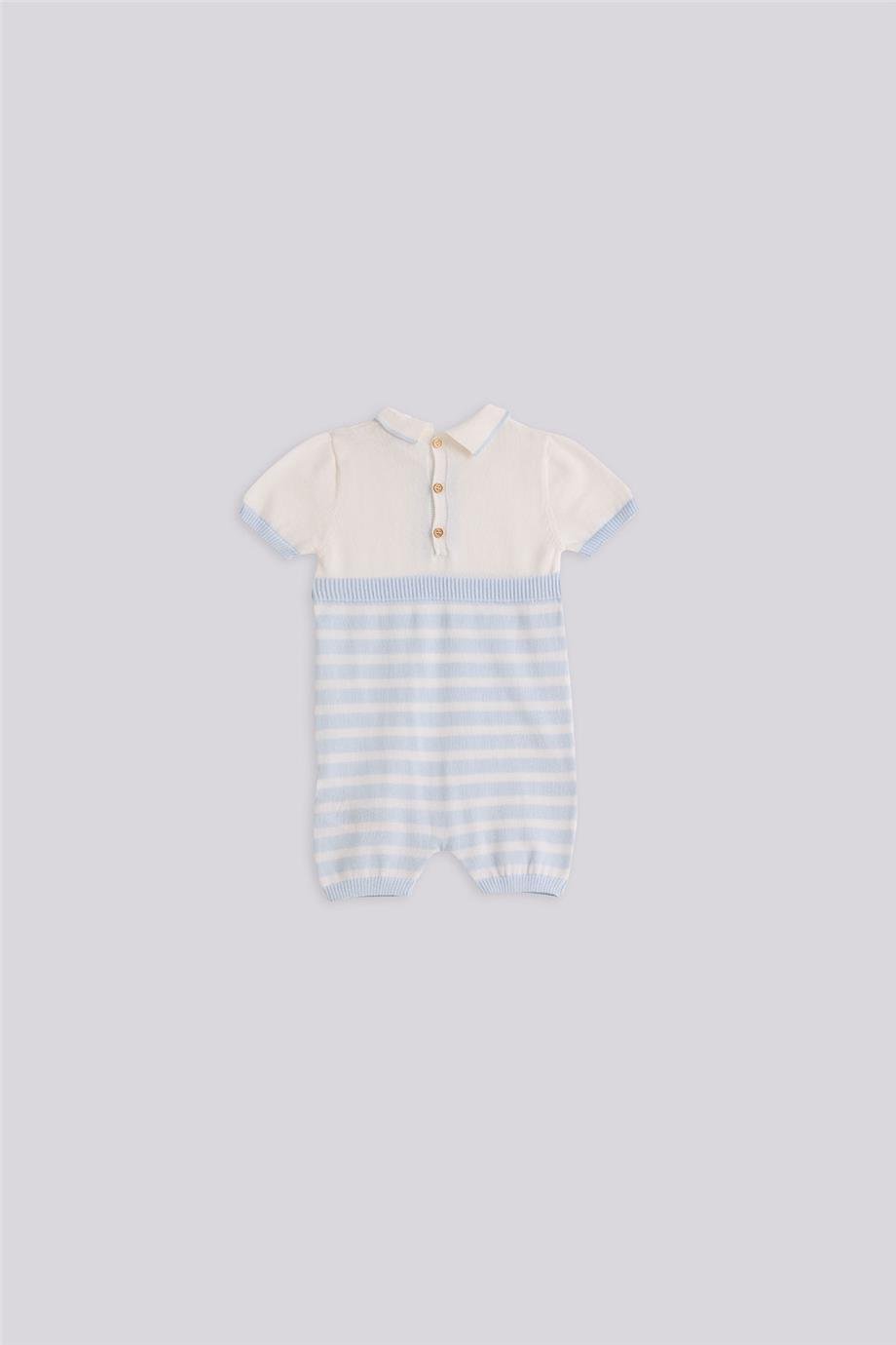 Layette Erkek Bebek Mavi Tulum