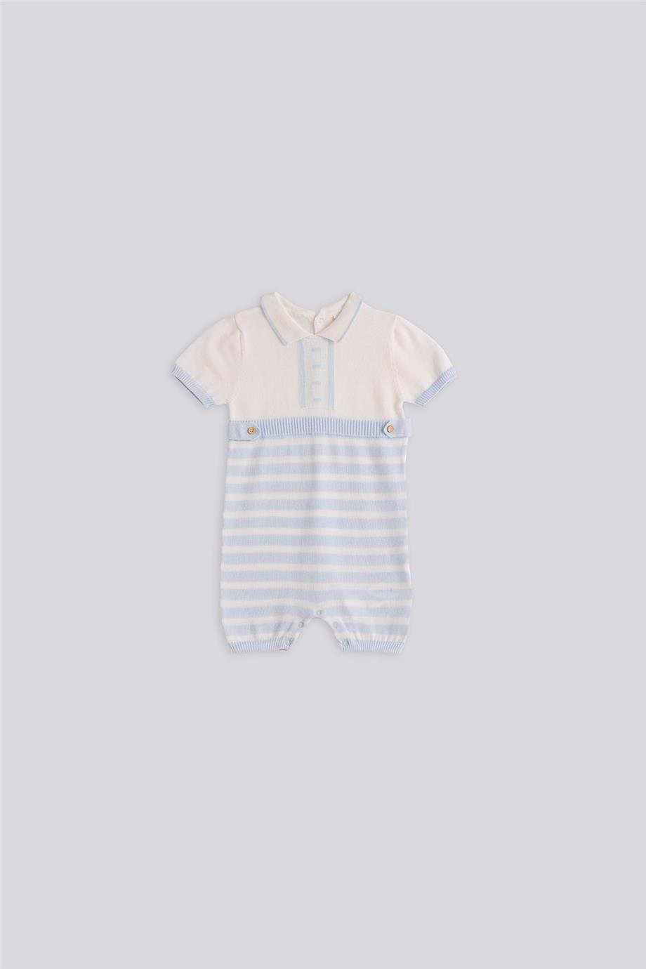 Layette Erkek Bebek Mavi Tulum